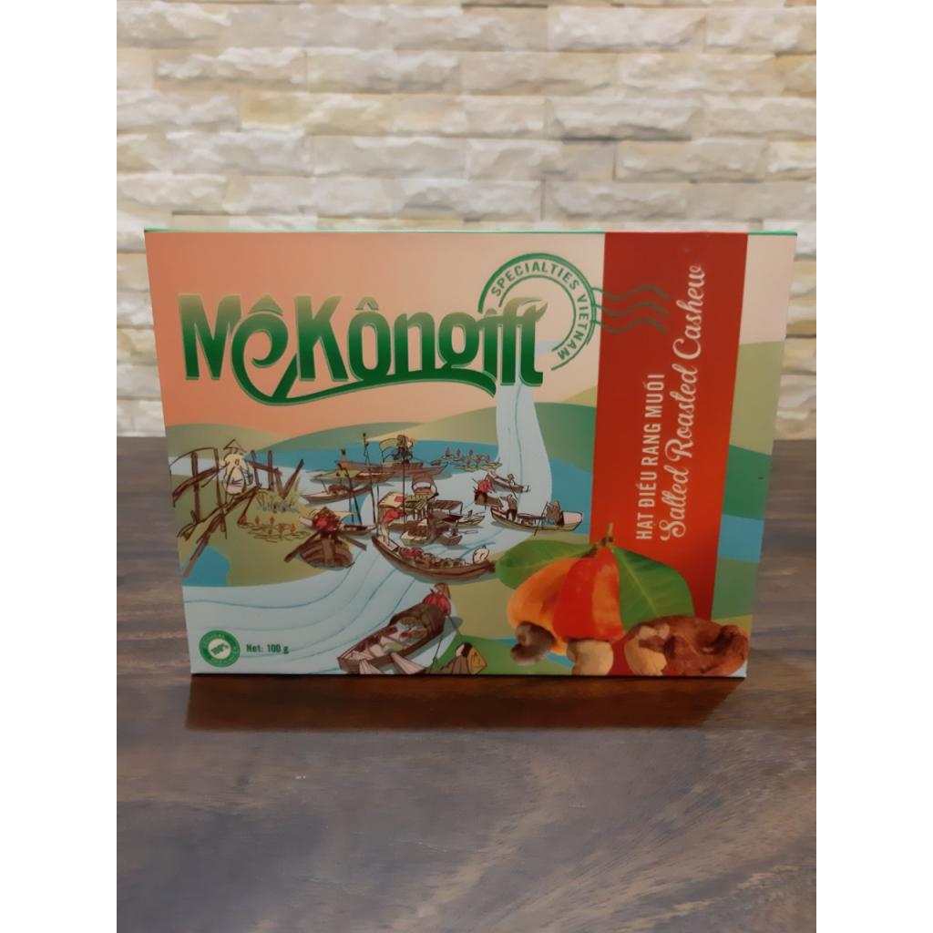 Hạt Điều Lụa Rang Muối Mekongift Hộp 100g
